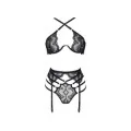 Natasha 3er Set Schwarz von Beauty Night Fashion