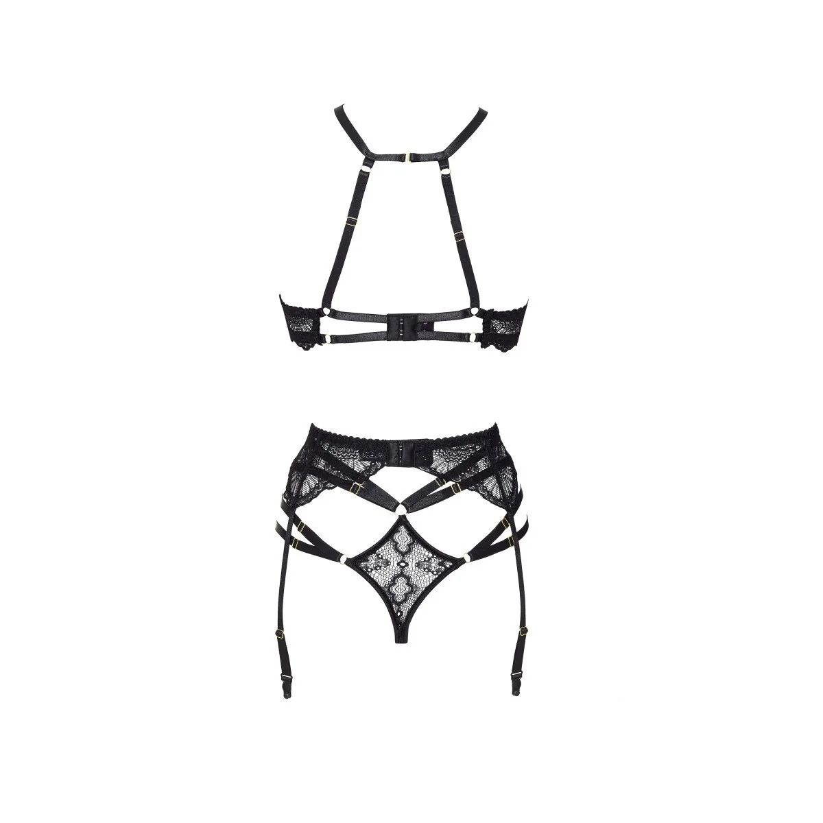 Natasha 3er Set schwarz von Beauty Night Fashion kaufen | Fesselliebe