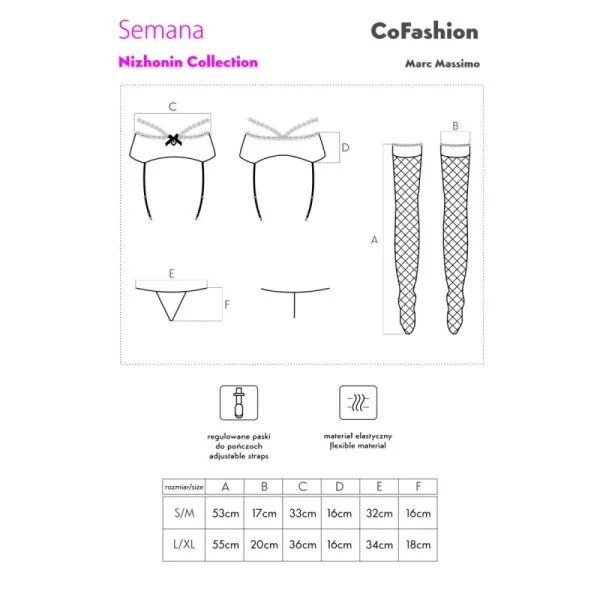 Semana Strumpfgürtel Schwarz von Cofashion Lingerie | Fesselliebe.de