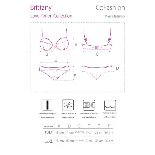Brittany Bh-Set Schwarz von CoFashion Lingerie kaufen | Fesselliebe