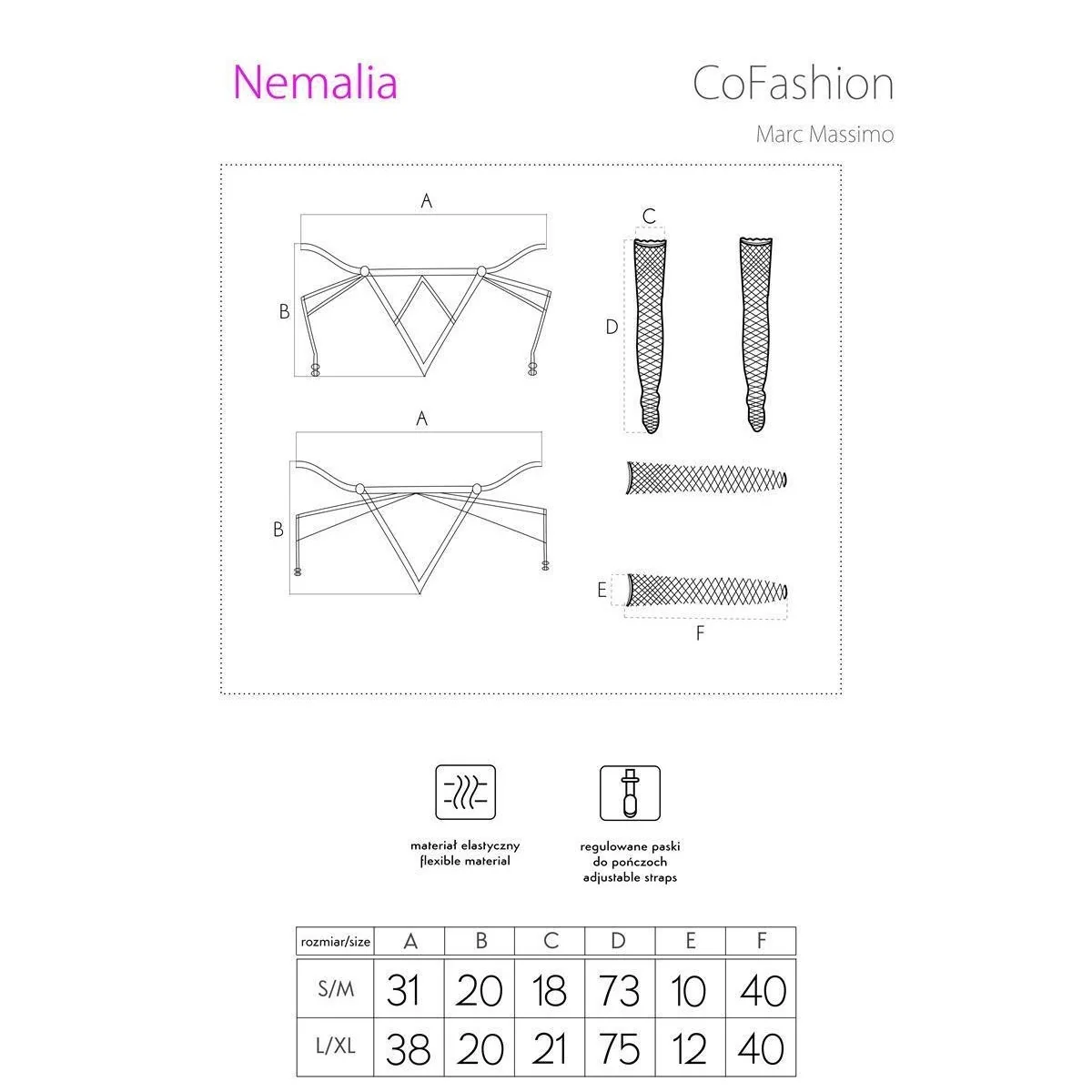 Nemalia Set Schwarz von CoFashion Lingerie kaufen | Fesselliebe