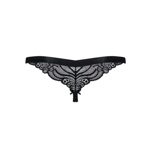 Offener Schritt Tanga schwarz 828-Thc-1 von Obsessive kaufen | Fesselliebe