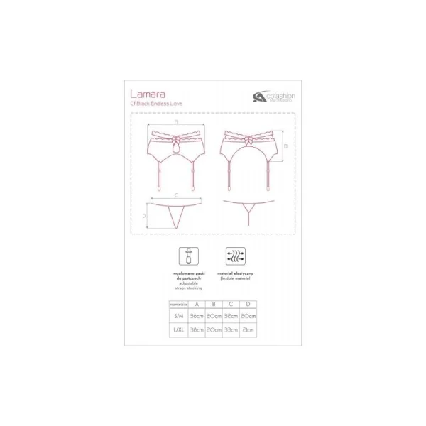 Lamara Strumpfgürtel Schwarz von CoFashion Lingerie kaufen | Fesselliebe