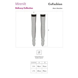 Mirenilt Strapsstrümpfe Schwarz von Cofashion Lingerie
