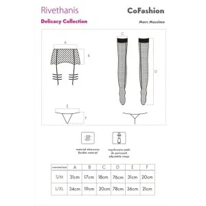 Rivethanis Set Schwarz von Cofashion Lingerie