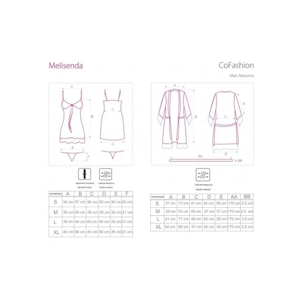 Melisenda Chemise/Peignoir Schwarz von CoFashion Lingerie kaufen | Fesselliebe