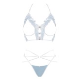 Deilana 2er Set Blau mit Offenen Cups von Obsessive | Fesselliebe.de