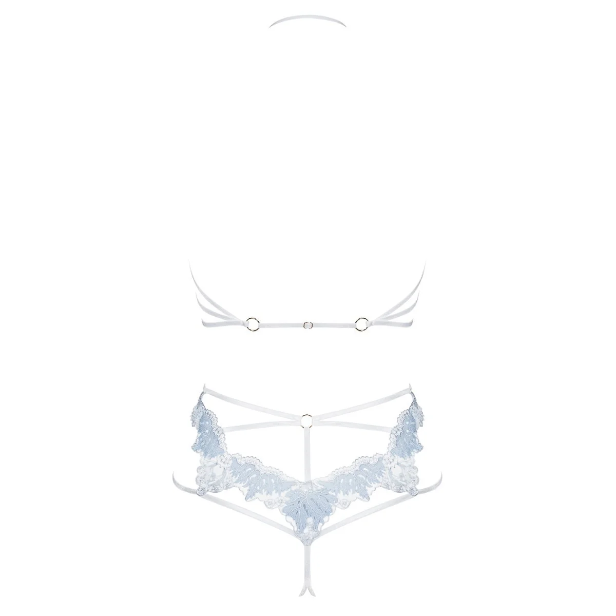 Deilana 2er Set blau mit offenen Cups von Obsessive kaufen | Fesselliebe
