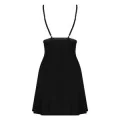 Cecilla Chemise & Tanga Schwarz von Obsessive