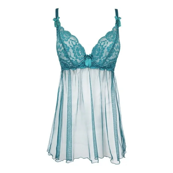 Babydoll & String Grün V-9709 von Axami | Fesselliebe.de