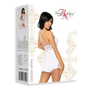 Gabbie Top & Shorts Weiss von Beauty Night Fashion