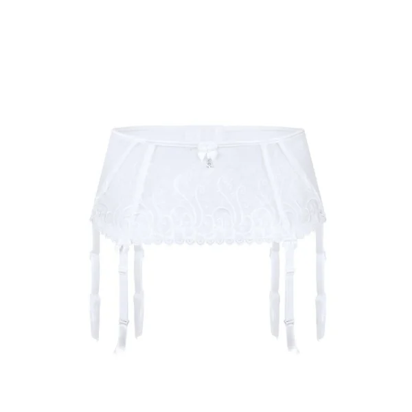 Anuk Strumpfgürtel Weiss von Róza | Fesselliebe.de