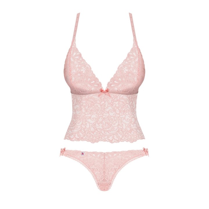 Delicanta Top & Höschen Pink von Obsessive | Fesselliebe.de