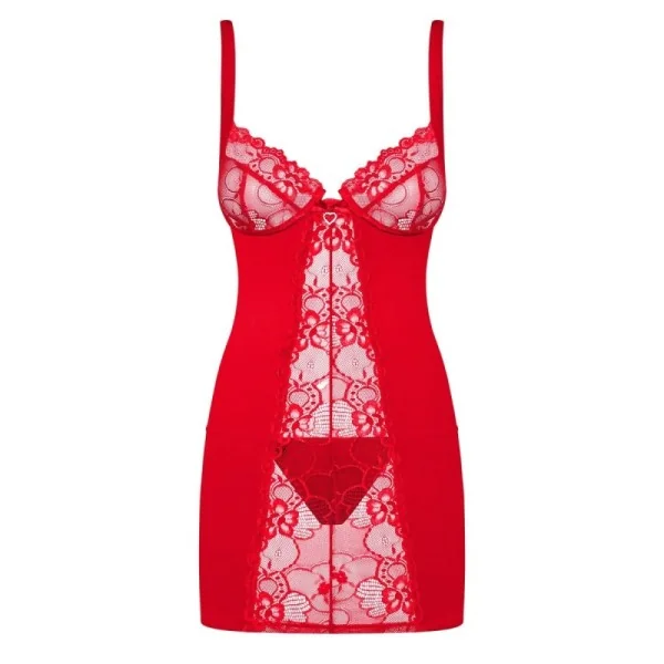 Heartina Chemise & Tanga rot von Obsessive kaufen | Fesselliebe