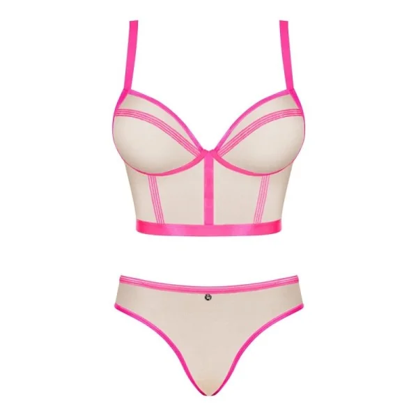 Nudelia Top & Höschen Pink von Obsessive | Fesselliebe.de