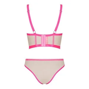 Nudelia Top & Höschen Pink von Obsessive