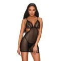 Millagro Chemise & Tanga Schwarz von Obsessive