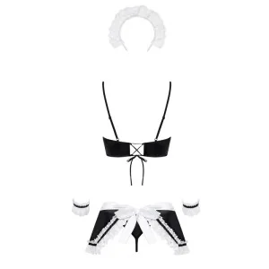 Maid 5er Kostüm Schwarz-Weiss von Obsessive