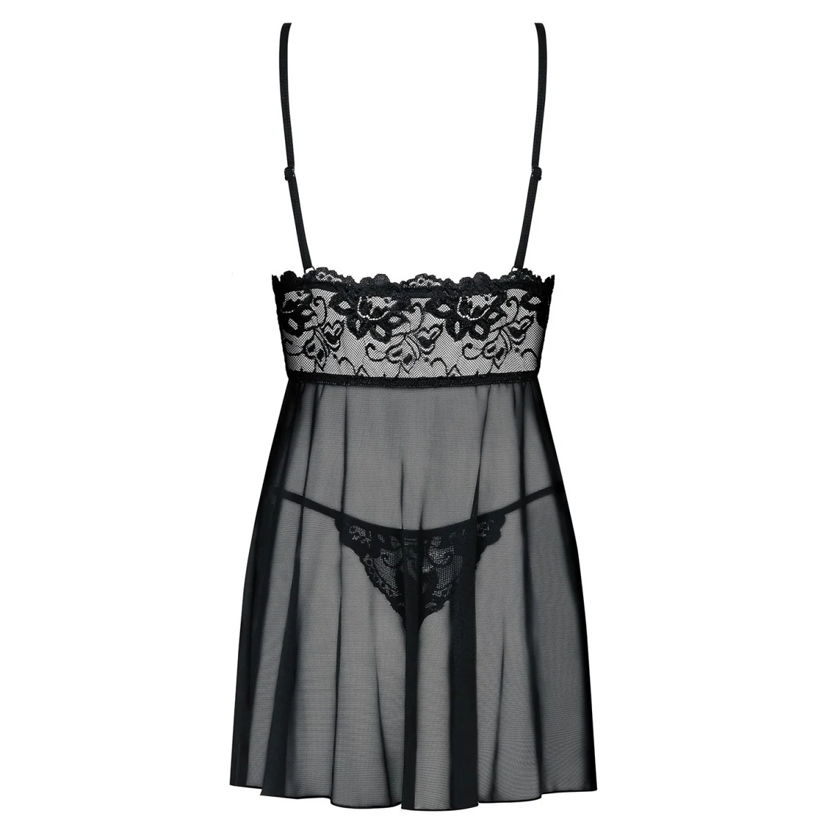 Idillia Babydoll & Tanga schwarz von Obsessive kaufen | Fesselliebe