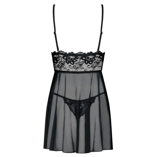 Idillia Babydoll & Tanga schwarz von Obsessive kaufen | Fesselliebe
