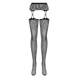 Garter Strümpfen S206 Schwarz von Obsessive | Fesselliebe.de