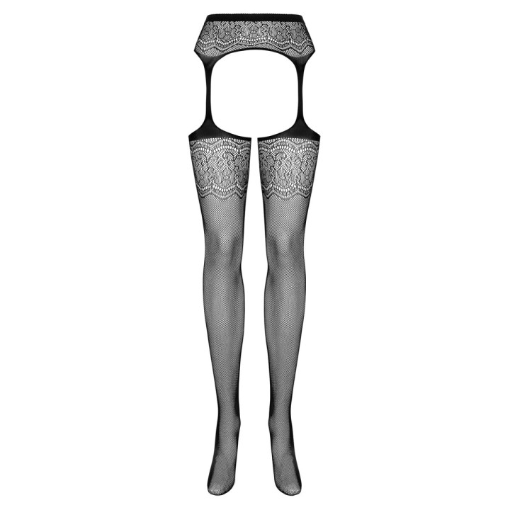 Garter Strümpfen S207 Schwarz von Obsessive | Fesselliebe.de