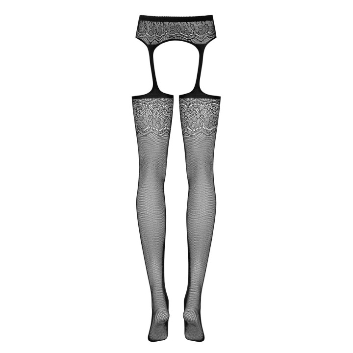 Garter Strümpfen S207 Schwarz von Obsessive | Fesselliebe.de
