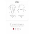 Alluria Peignoir & Tanga Schwarz von Obsessive
