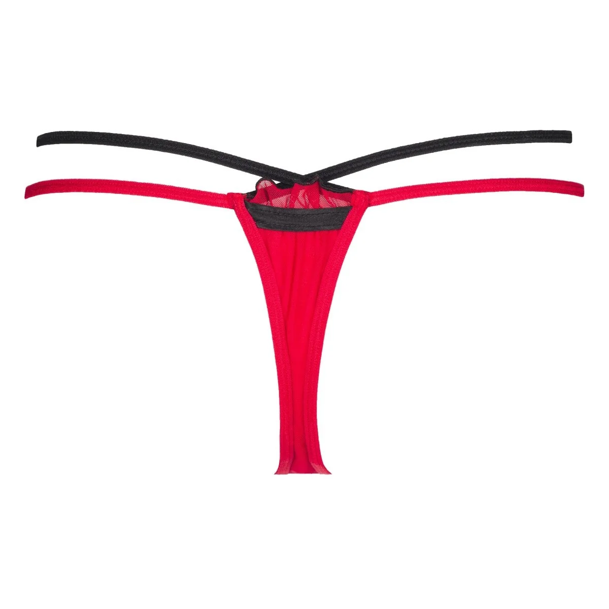 Plus Size String rot-schwarz V-8778 von Axami Size Plus kaufen | Fesselliebe