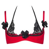 Plus Size BH Rot-Schwarz V-8771 von Axami Size Plus | Fesselliebe.de