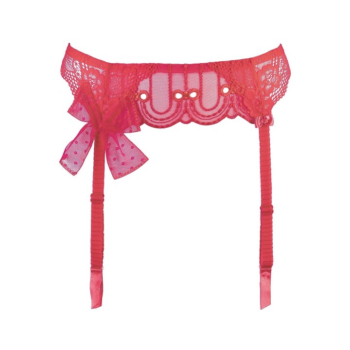 Strumpfgürtel Pink V-9552 von Axami | Fesselliebe.de