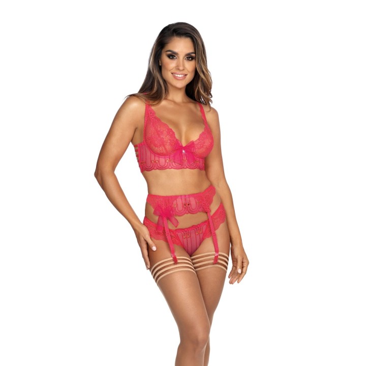 Strumpfgürtel Pink V-9552 von Axami | Fesselliebe.de