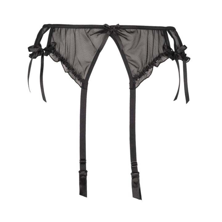 Plus Size Strumpfgürtel Schwarz V-8752 von Axami Size Plus | Fesselliebe.de