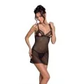Lovelia Chemise & Tanga Schwarz von Passion-Exklusiv