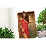 Babydoll & String Rot V-9589 von Axami | Fesselliebe.de