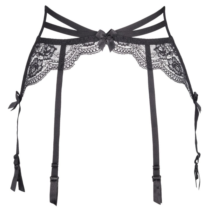 Plus Size Strumpfgürtel Schwarz V-8692 von Axami Size Plus | Fesselliebe.de