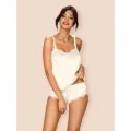 Prima Neve Top & Panty Weiss von Obsessive