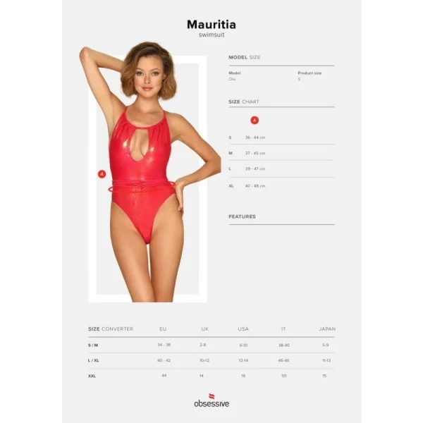 Keissi Swimsuit rot von Obsessive kaufen | Fesselliebe