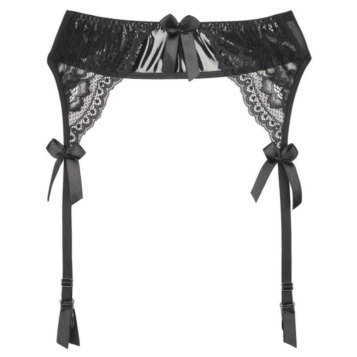 Plus Size Strumpfgürtel Schwarz V-8732 von Axami Size Plus | Fesselliebe.de