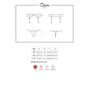 Charms Strumpfgürtel & Tanga von Obsessive