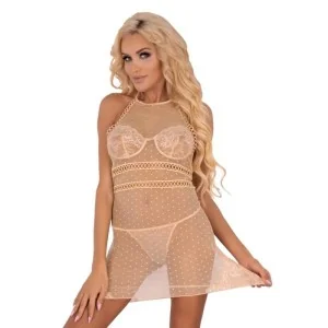 Vannas Chemise & Tanga beige von LivCo Corsetti Fashion kaufen | Fesselliebe