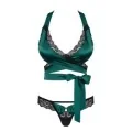 Sensuelia Top & Tanga Grün von Obsessive