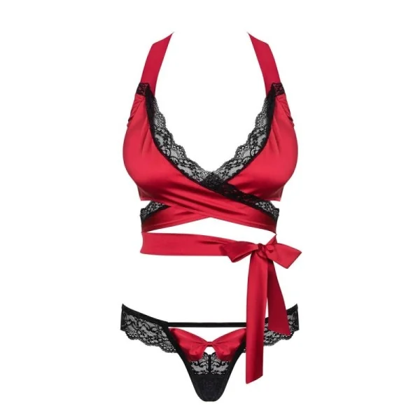 Sensuelia Top & Tanga rot von Obsessive kaufen | Fesselliebe