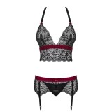 Rossita 3er Set Schwarz von Obsessive | Fesselliebe.de