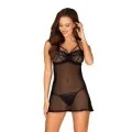 Joylace Babydoll & Tanga Schwarz von Obsessive