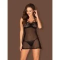 Joylace Babydoll & Tanga Schwarz von Obsessive