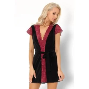 Kumiko Kleiding Gown schwarz-lila von LivCo Corsetti Fashion kaufen | Fesselliebe