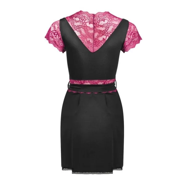 Kumiko Kleiding Gown schwarz-lila von LivCo Corsetti Fashion kaufen | Fesselliebe