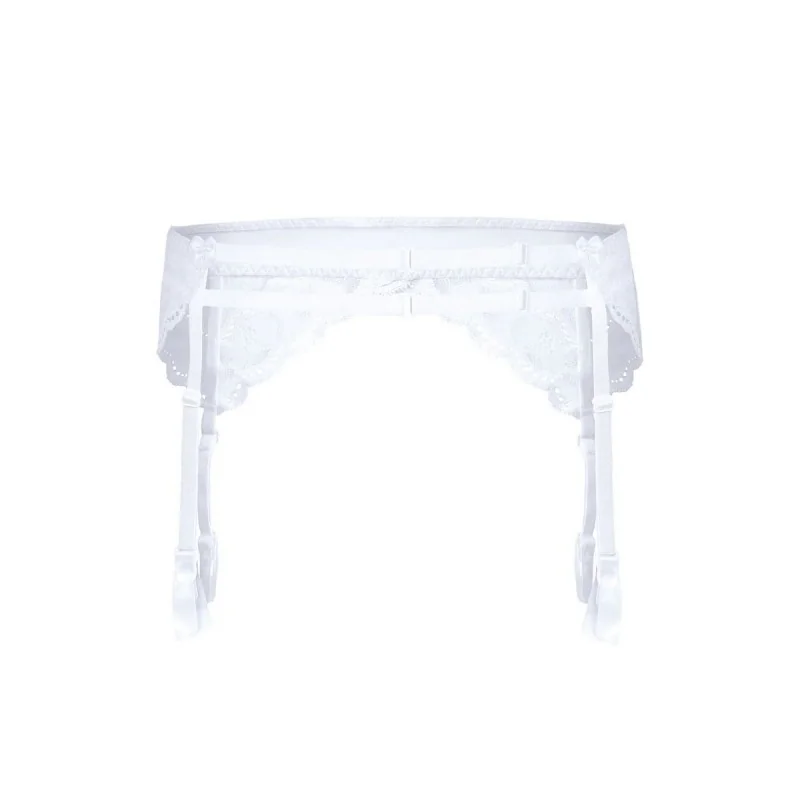 Lagerta Strumpfgürtel weiß von Róza kaufen | Fesselliebe 2