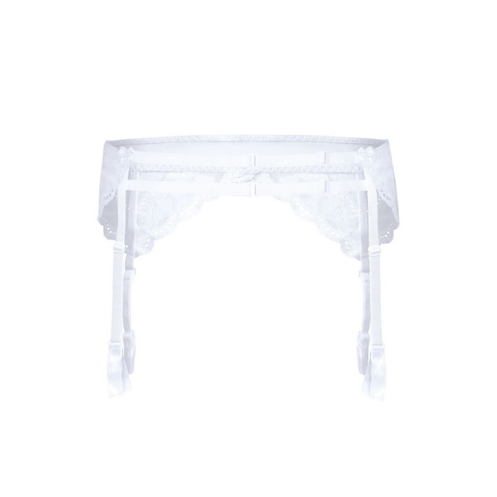 Lagerta Strumpfgürtel Weiss von Róza | Fesselliebe.de